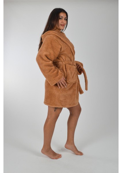 Kapşonlu Unisex Wellsoft Peluş Sabahlık | Borno fiyatları
