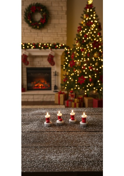 Yılbaşı Temalı 4 Lü Noel Baba Ayakkabısı modelleri