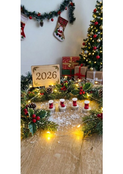 Yılbaşı Temalı 4 Lü Noel Baba Ayakkabısı fırsatları