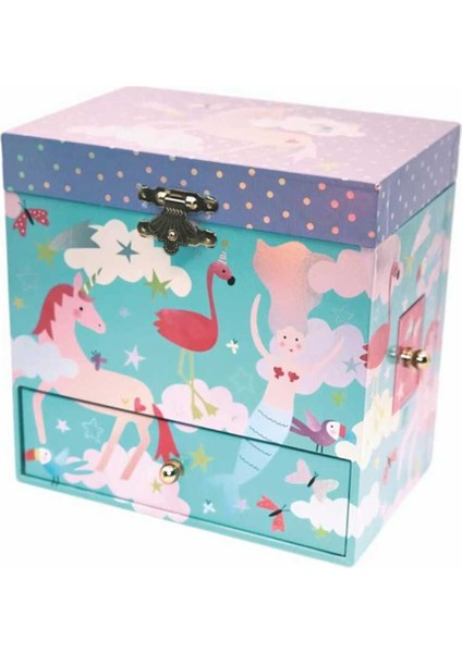 3 Çekmeceli Müzikli Mücevher Kutusu Fantasy 43P6386 fiyatları