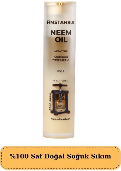 Neem Yağı %100 Saf Doğal Soğuk Sıkım 50 ml No:3 Neem Oil Cilt ve Saç Bakımı fiyatları