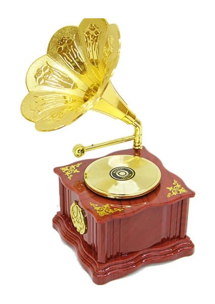 Retro Gramofon Müzik Kutusu