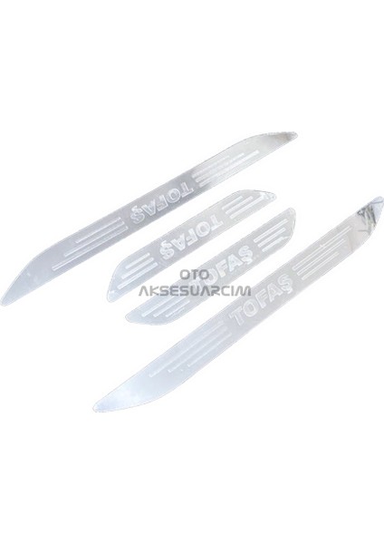 Tofaş Pleksi Nikelaj Oto Araba Kapı Eşiği Çıta 4'lü