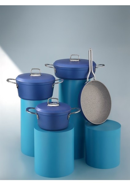 Clarissa 7 Pcs Granit Elmas Tencere Seti (18/22TEN/26KAR/26TV) fiyatları