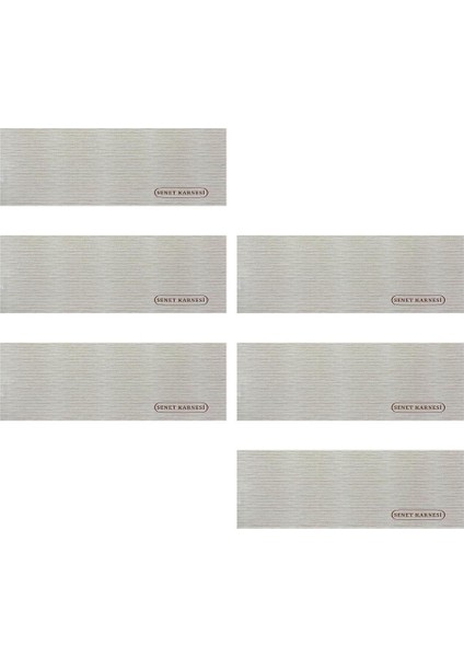 Dilman 2309 Senet Karnesi 50 Yaprak - 6 Adet