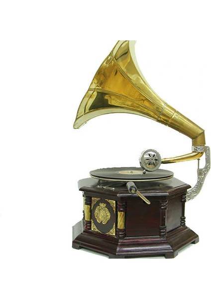 Gramofon Sekizgen Bronz Kakma modelleri
