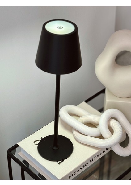 Siyah Metal Dokunmatik Abajur modelleri