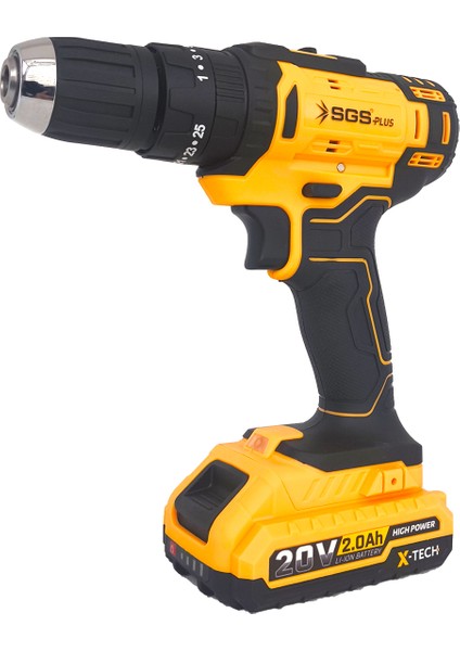 5247 Akülü Darbeli Matkap 20V / 2.0 Amper Tek Akülü