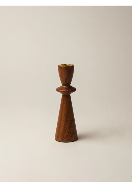 Samt Akasya Şamdan (17 Cm)