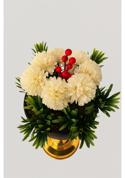 Royal Black & Gold Peony – Lüks Ayaklı Peony Kasımpatı Kokina Aranjmanı indirimleri