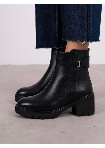 Oribel Siyah Hakiki Deri Kadın Bot indirimleri