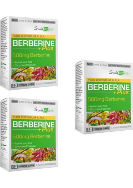 Berberine Plus 30 Kapsül 3 Adet