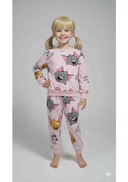 Şardonlu Kız Çocuk Pijama Tk.
