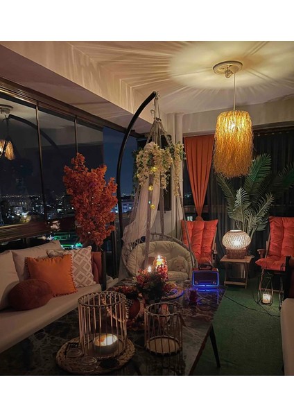 Hasır Rafya Avize Saçaklı Bohem Avize modelleri