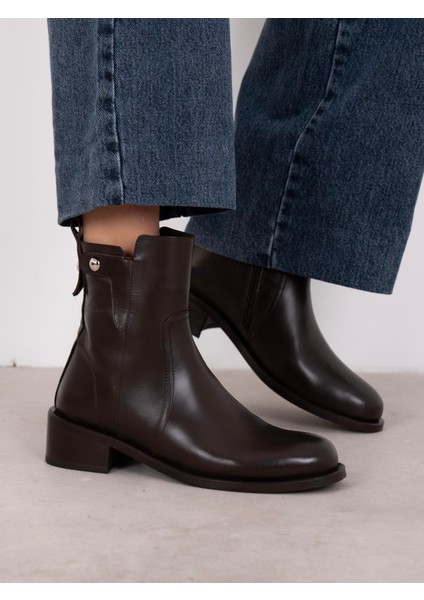 Arna Kahve Hakiki Deri Kadın Bot fiyatları
