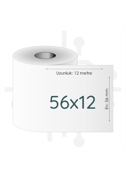 Termal Pos Rulo 56X12 250 Adet modelleri