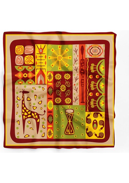 Geometrik Desenli Ipek Bandana fiyatları