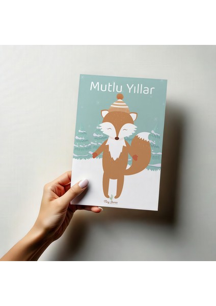 4'lü Yılbaşı Kutlama Kartı Seti/ Kartpostal modelleri