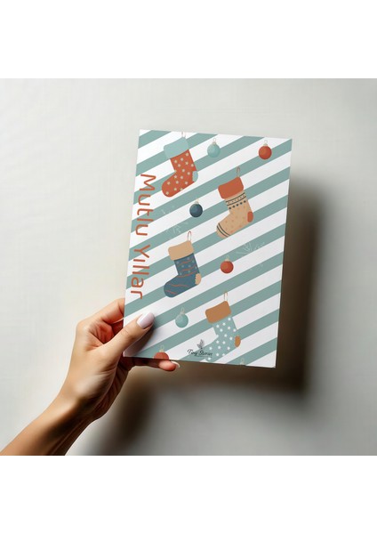 4'lü Yılbaşı Kutlama Kartı Seti/ Kartpostal fırsatları