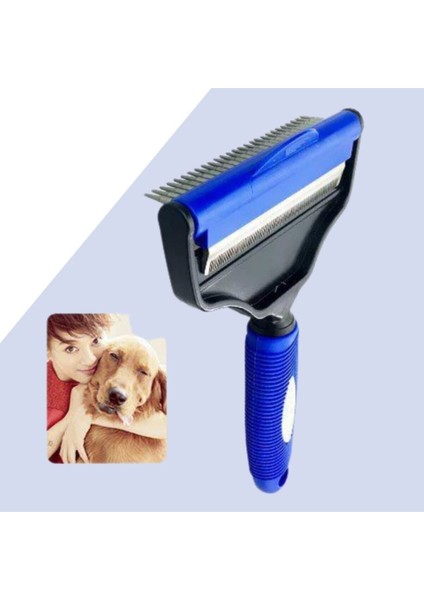 Profesyonel Ergonomik Saplı Çift Taraflı Evcil Hayvan Pet Kedi Köpek Fırçası Tarak ve Tırmık modelleri