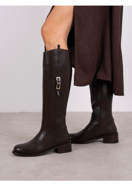 Zirya Kahve Hakiki Deri Kadın Çizme fiyatları