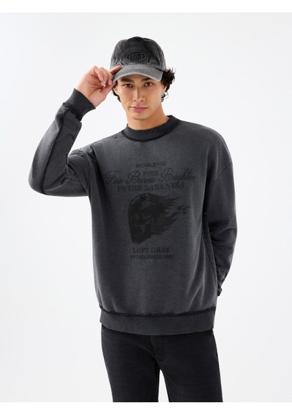 Oversize Fit Erkek Sweatshirt