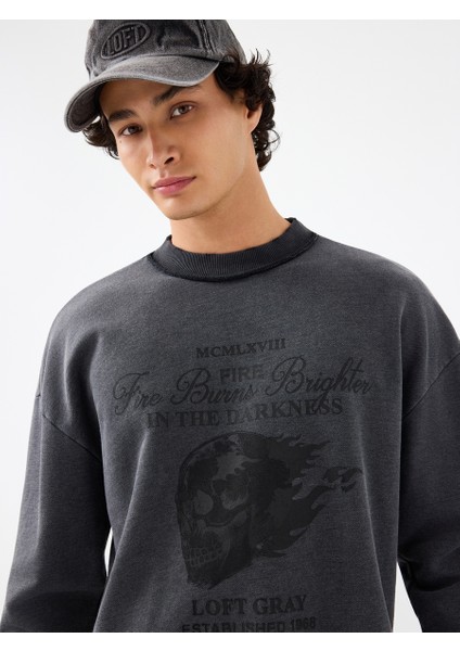 Oversize Fit Erkek Sweatshirt fırsatları