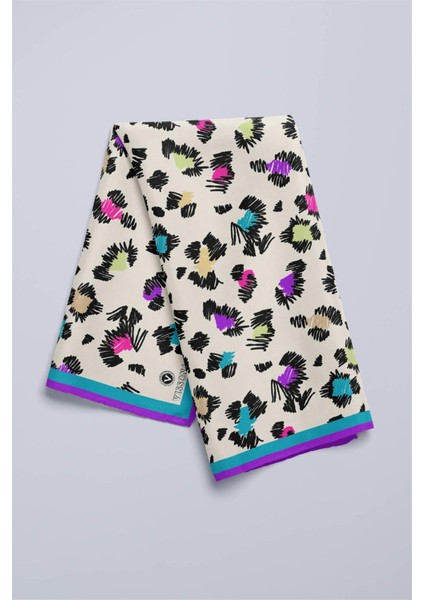 Leopar Desenli Ipek Bandana modelleri