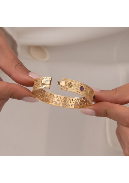 Kesikli 14 Ayar Altın Kelepçe modelleri