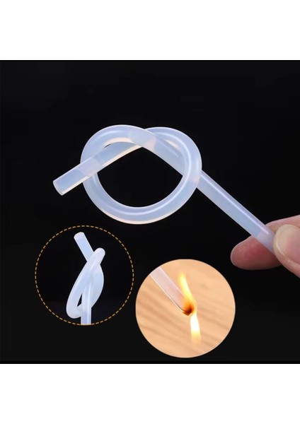 Silikon Tabancası Için Ince Silikon Çubuk 10’lu Paket – Şeffaf modelleri