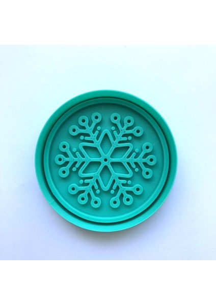 Detaylı Kar Tanesi Kurabiye Damgası ve Kalıbı | Yılbaşı, Kış Temalı Parti | Şeker Hamuru, Kil Şekillendirici fiyatları