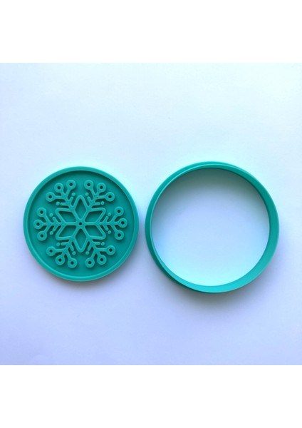 Detaylı Kar Tanesi Kurabiye Damgası ve Kalıbı | Yılbaşı, Kış Temalı Parti | Şeker Hamuru, Kil Şekillendirici indirimleri