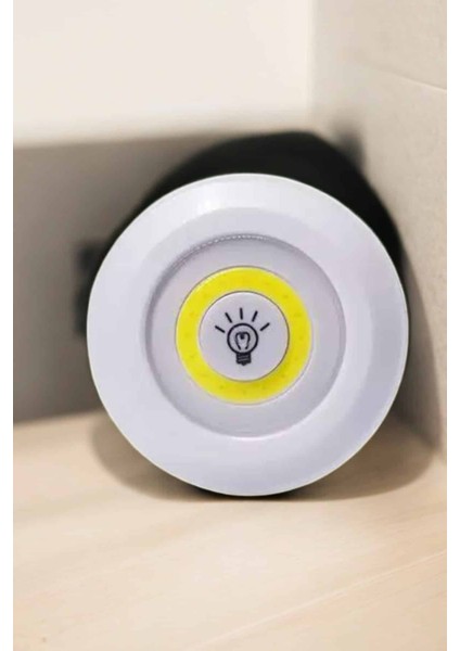 Spot Lamba LED Işık 3'lü Uzaktan Kumandalı Pilli Yapışkanlı Kablosuz modelleri