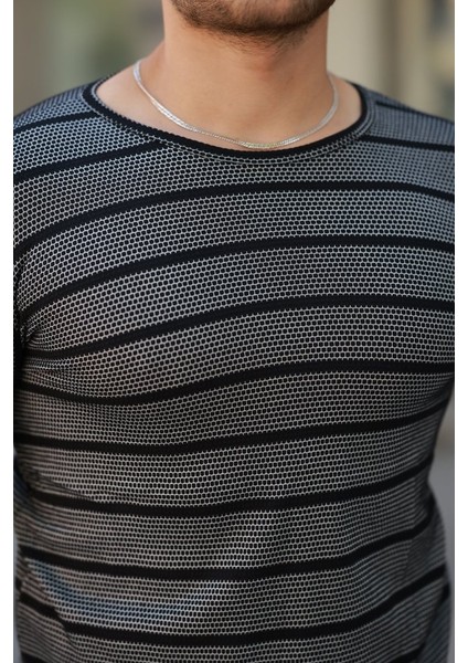 Erkek Petek Desenli Kısa Kollu T-Shirt modelleri