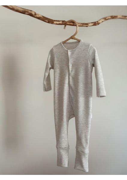 %100 Pamuk Aç/kapa Patikli Ekstra Yumuşak Doku Tulum Seti Oeko-Tex Sertifikalı