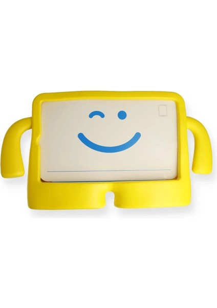 iPad 5 Air 9.7 Kılıf Karakter Tablet Silikon - SARI-(5796)