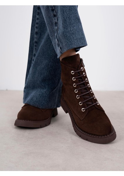 Erika Kahve Süet Hakiki Deri Kadın Bot fiyatları