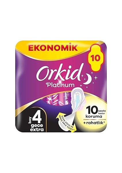 Gece Ekstra (Boy 4) 10 Adet Hijyenik Ped