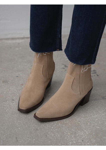 Rudyy Bej Süet Hakiki Deri Kadın Bot fiyatları