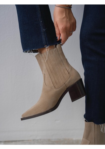 Rudyy Bej Süet Hakiki Deri Kadın Bot fırsatları