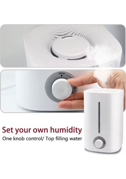 5l Büyük Kapasiteli Hava Nemlendirici | 60 Saat Uzun Süreli Nemlendirme |pratik Tasarım modelleri