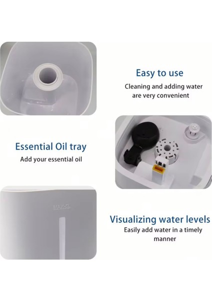 5l Büyük Kapasiteli Hava Nemlendirici | 60 Saat Uzun Süreli Nemlendirme |pratik Tasarım fırsatları
