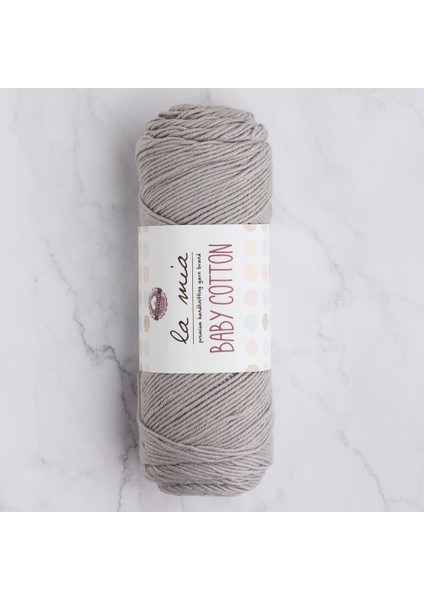 La Mia Baby Cotton Gri El Örgü Ipi - L031 - 33631