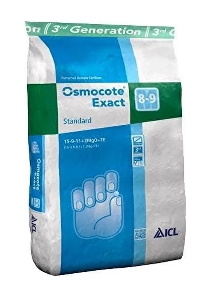 Osmocote Exact 15-9-11 Bitki Gübresi 8-9 Aylık (25KG)
