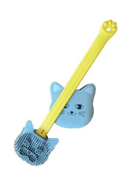 Kedi Tasarımlı Ergonomik Tuvalet Fırçası