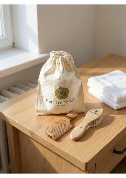 Bebek Keçi Kılı Fırçası ve Tarak Seti ( Hediyeli) fiyatları