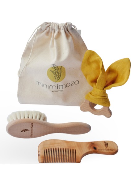 Bebek Keçi Kılı Fırçası ve Tarak Seti ( Hediyeli) fırsatları