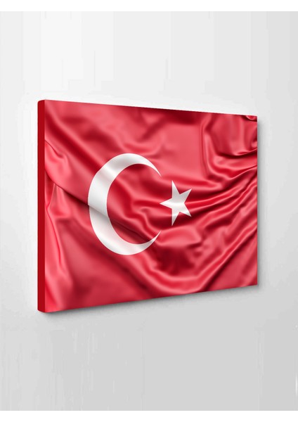 Türk Bayrağı Kanvas Tablo Ay Yıldız Tablo Türkiye Dalgalı Model modelleri