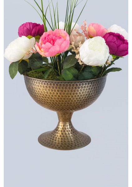 Royal Peony Mix – Premium Büyük Şömine Saksı Aranjmanı fiyatları