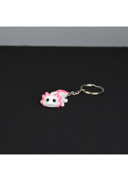 3D Hareketli Eklemli Beyaz Ejderha Çanta Süsü ve Anahtarlık modelleri